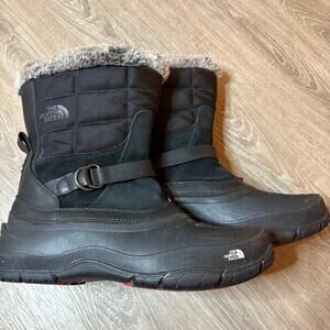 The North Face Nuptse Purna Faux Fur Winter Boots Black TB1Y AWMP 002 Women’s 11